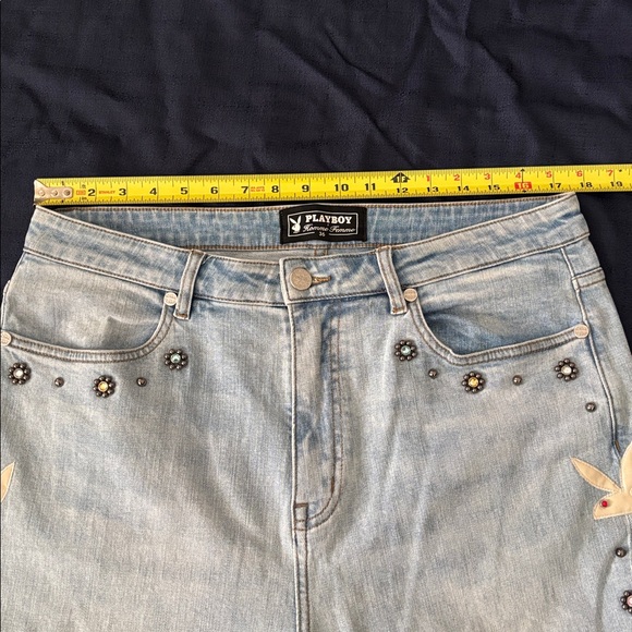 PLAYBOY Light Blue Jeans with Embellishments - Picture 4 of 10